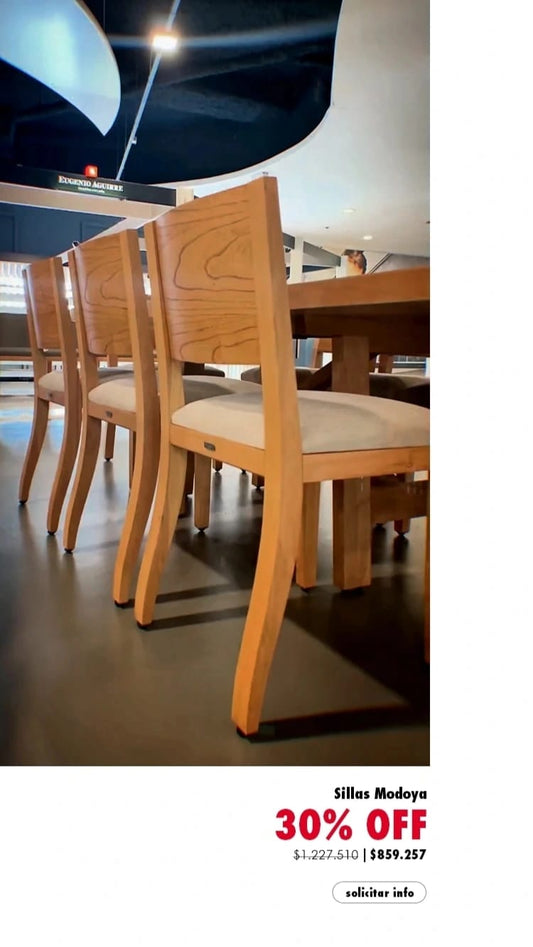 Silla Modoya  (juego x 8 en stock)